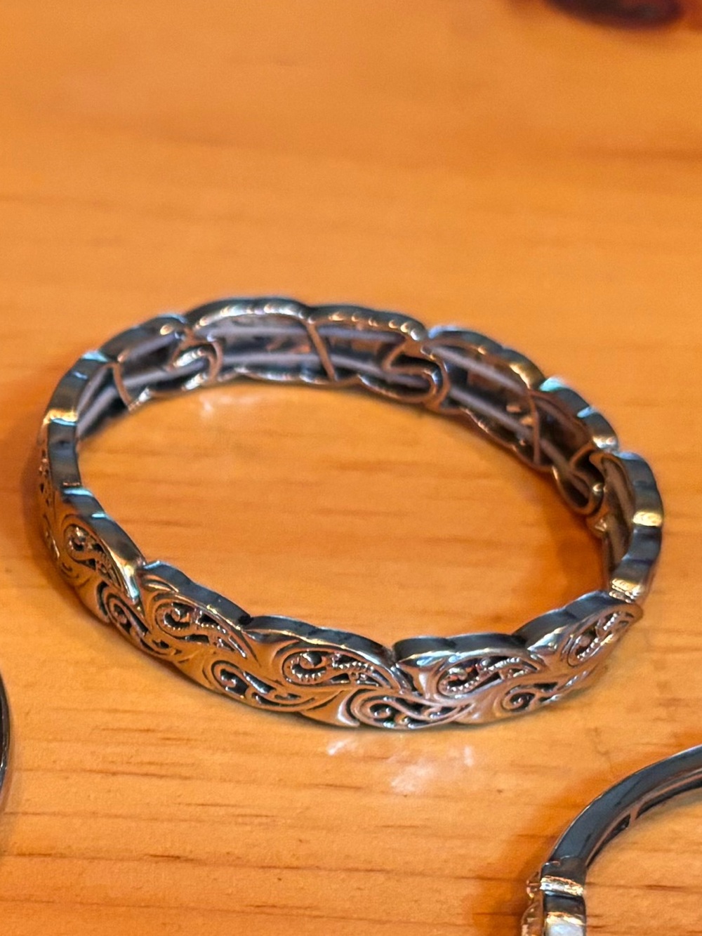 Lia Sophia Silver-Tone Filigree Link Bracelet